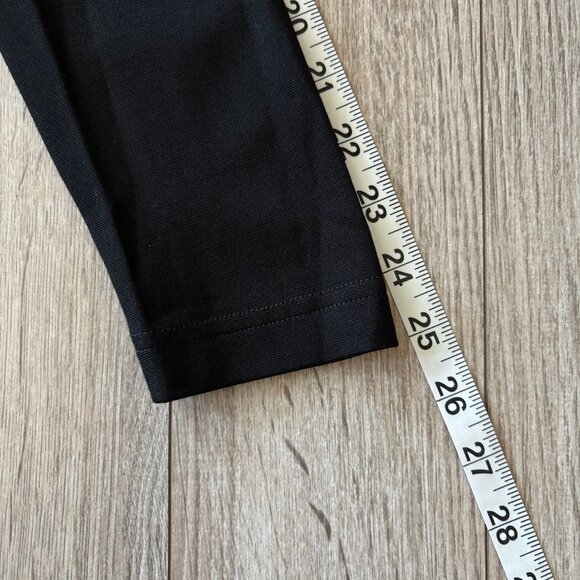 Eddie Bauer Faux Wrap Long Sleeve Black Dress Womens Size Small Travel Comfycore - Picture 6 of 13